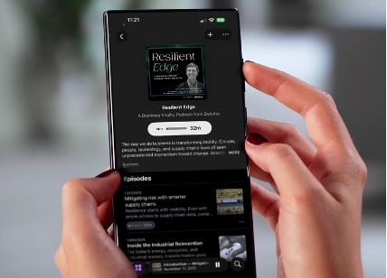 Image of a podcast homescreen