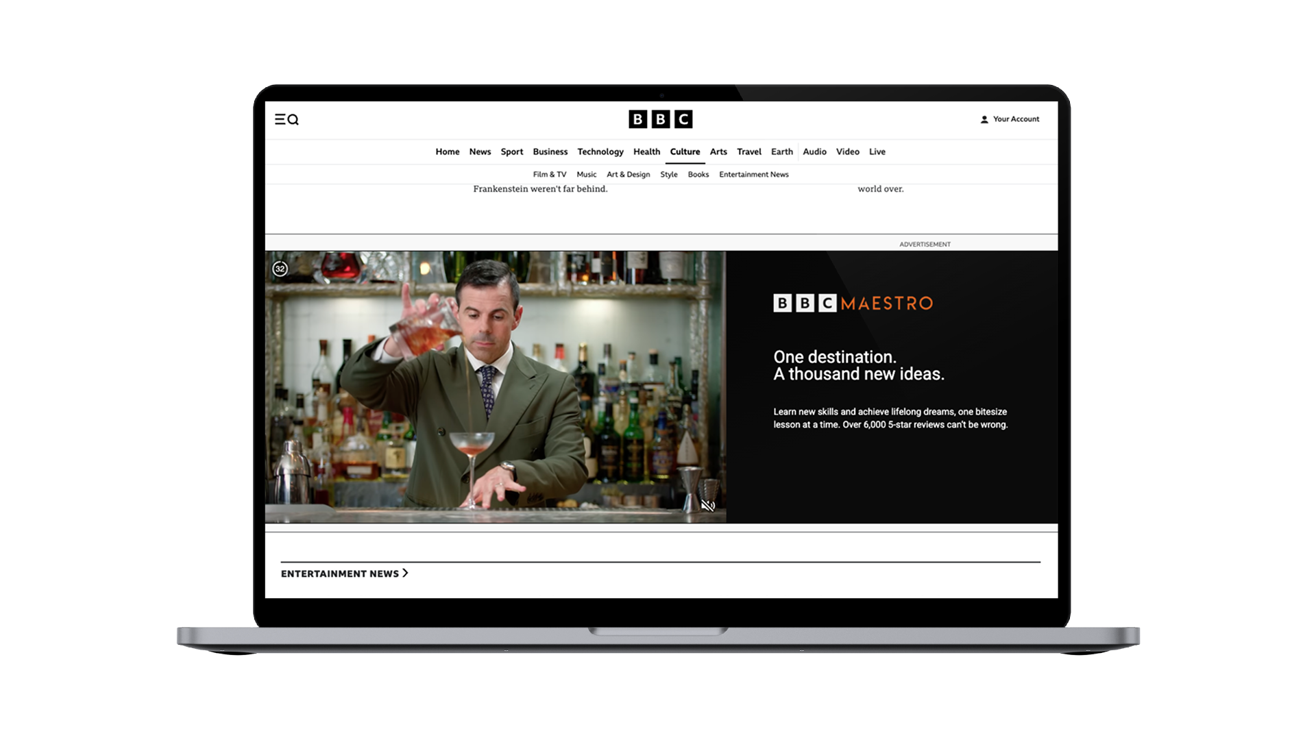 Video Banner on BBC.com
