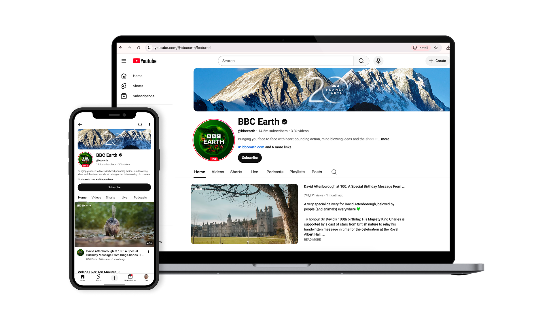 BBC Earth YouTube channel