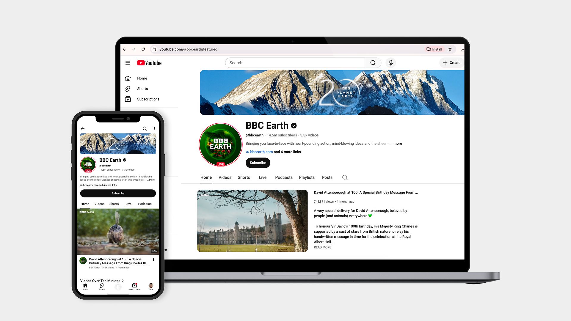 BBC Earth YouTube channel