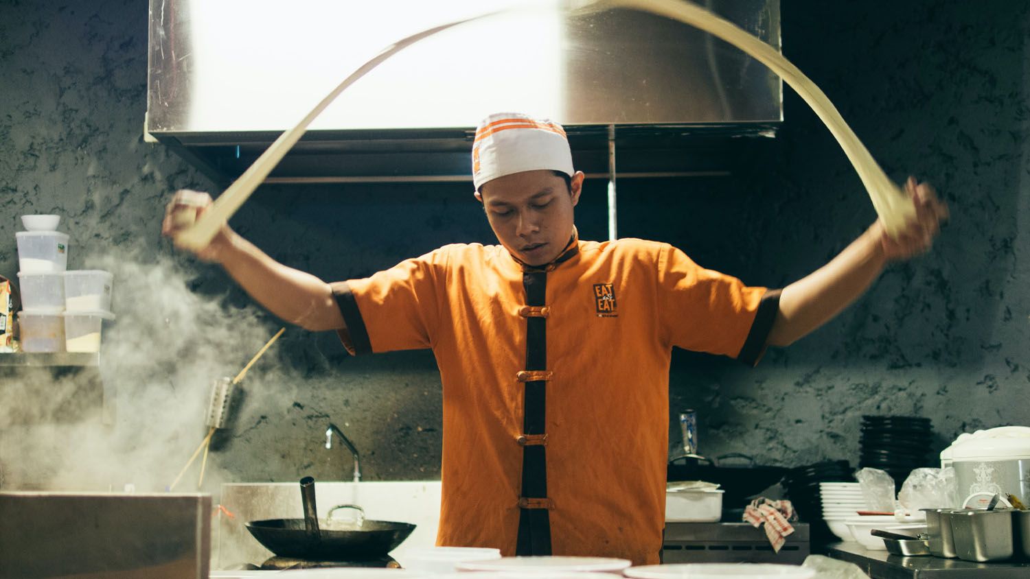 Chef preparing meal