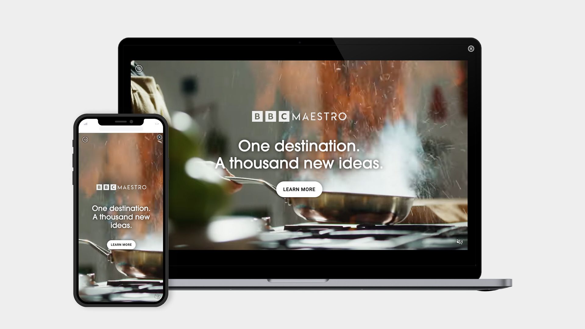 Interstitial ad format