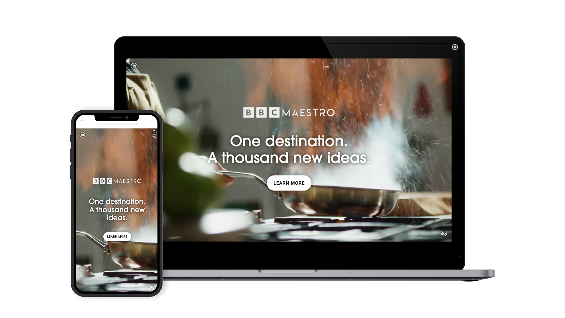 Interstitial ad format