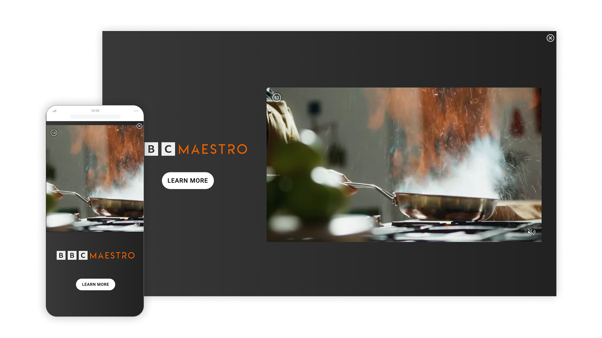 Interstitial ad format