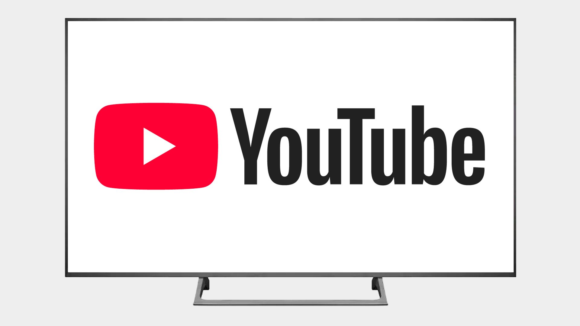 YouTube logo on TV