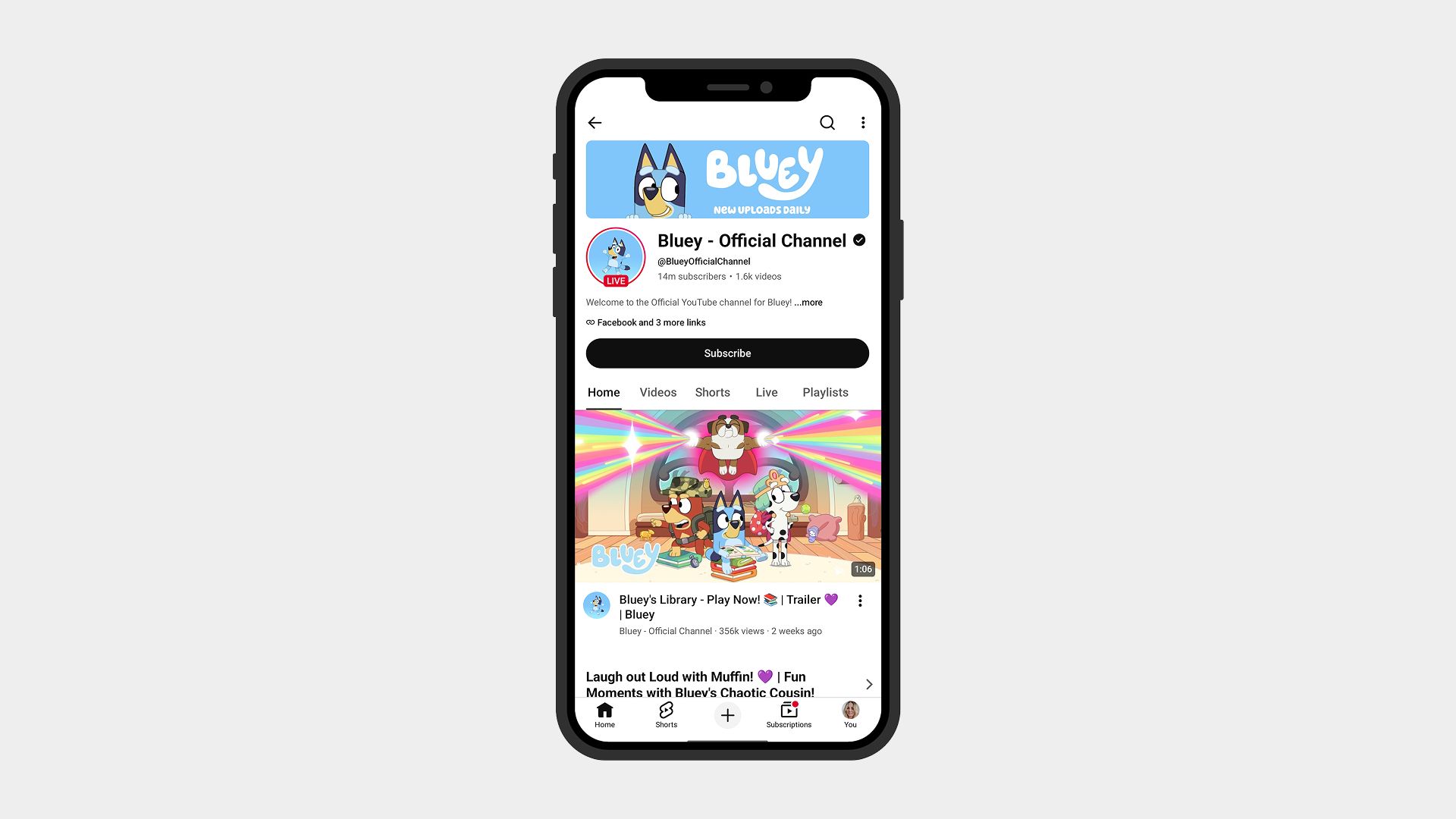 Bluey YouTube channel
