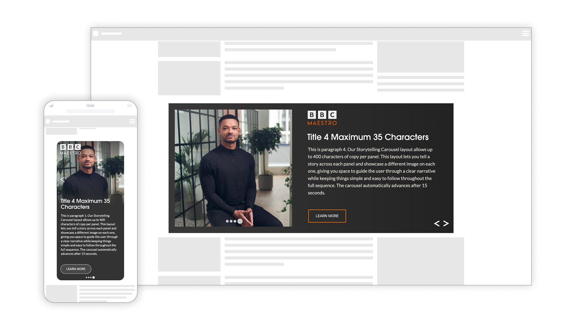 Carousel ad format