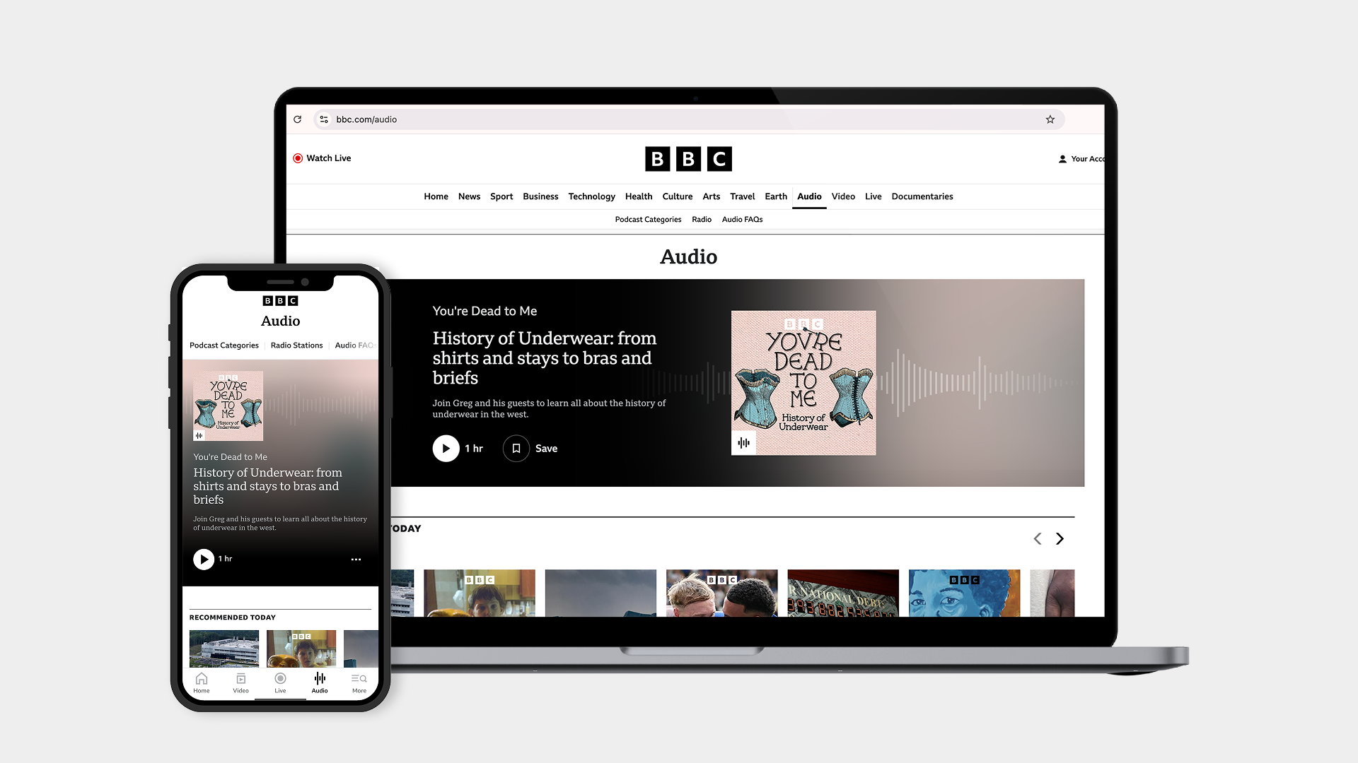BBC.com Audio page