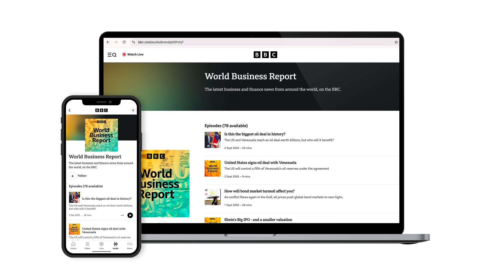 BBC.com Audio page